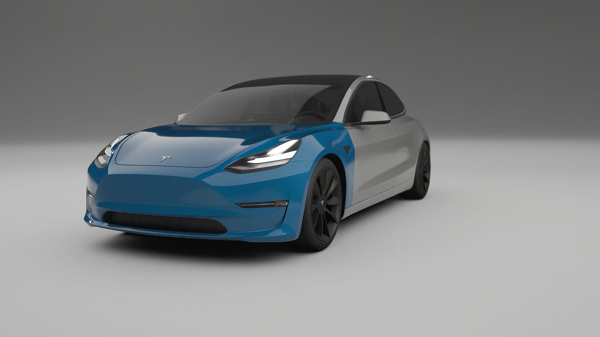 Película de Proteção de Pintura Tesla Model3 | CrystalGuard TPU Transparente PPF Kit de Proteção Frontal