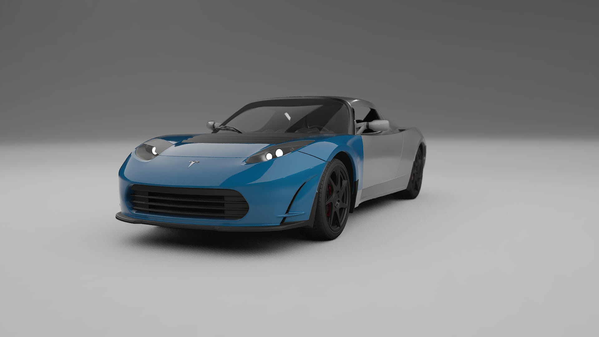 Película de Proteção de Pintura Tesla Roadster 2.5 | CrystalGuard TPU Transparente PPF Kit de Proteção Frontal