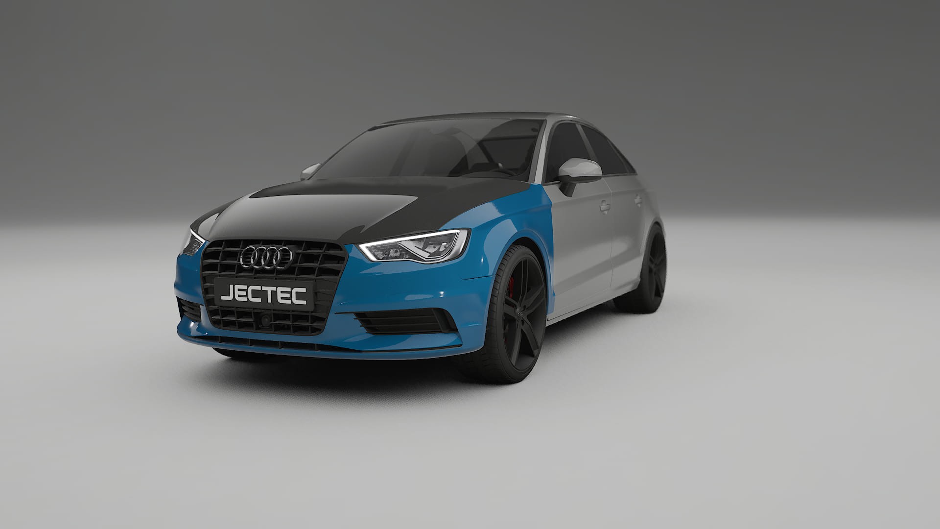 Película de Proteção de Pintura Audi A3 8V sedan prefacelift | Kit Frontal CrystalGuard com Capô em Estilo Carbono