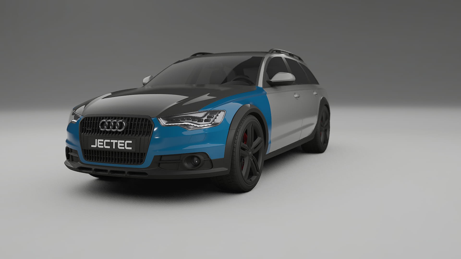 Película de Proteção de Pintura Audi A6 Allroad C7 prefacelift | Kit Frontal CrystalGuard com Capô em Estilo Carbono