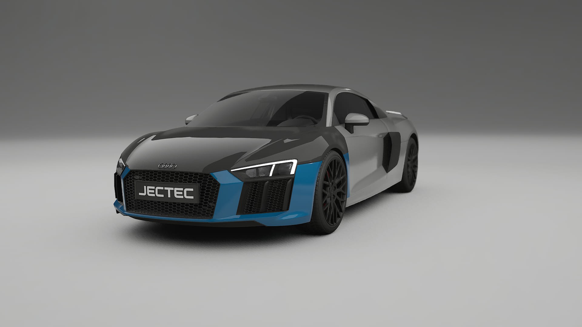 Película de Proteção de Pintura Audi R8 typ-4S prefacelift | Kit Frontal CrystalGuard com Capô em Estilo Carbono