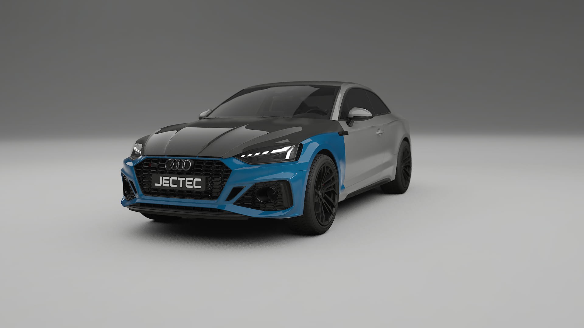 Película de Proteção de Pintura Audi RS5 coupe B9 facelift | Kit Frontal CrystalGuard com Capô em Estilo Carbono