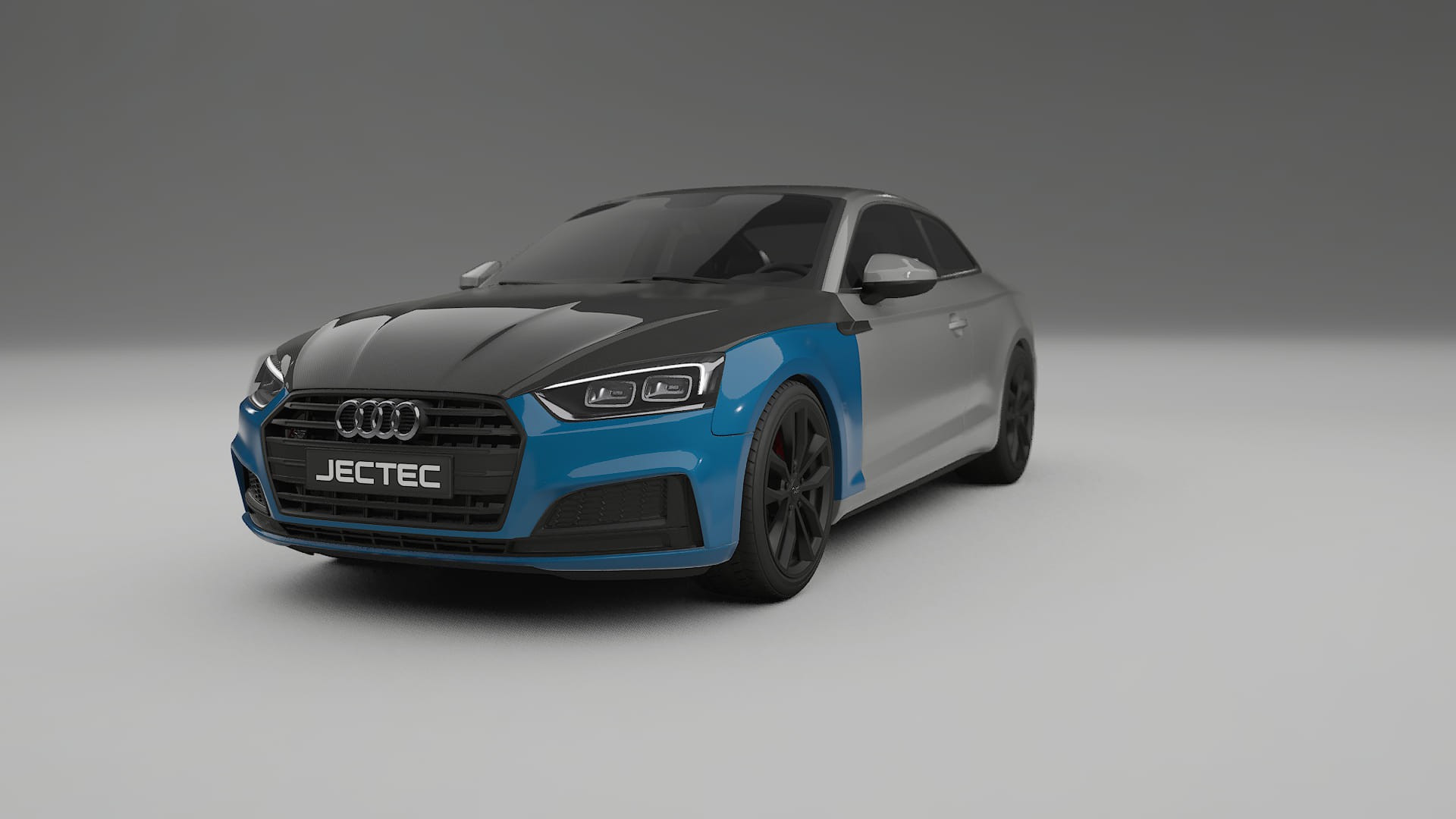 Película de Proteção de Pintura Audi S5 B9 prefacelift | Kit Frontal CrystalGuard com Capô em Estilo Carbono