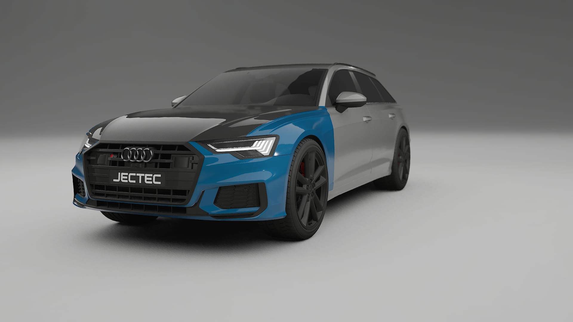 Película de Proteção de Pintura Audi S6 Avant prefacelift C8 | Kit Frontal CrystalGuard com Capô em Estilo Carbono