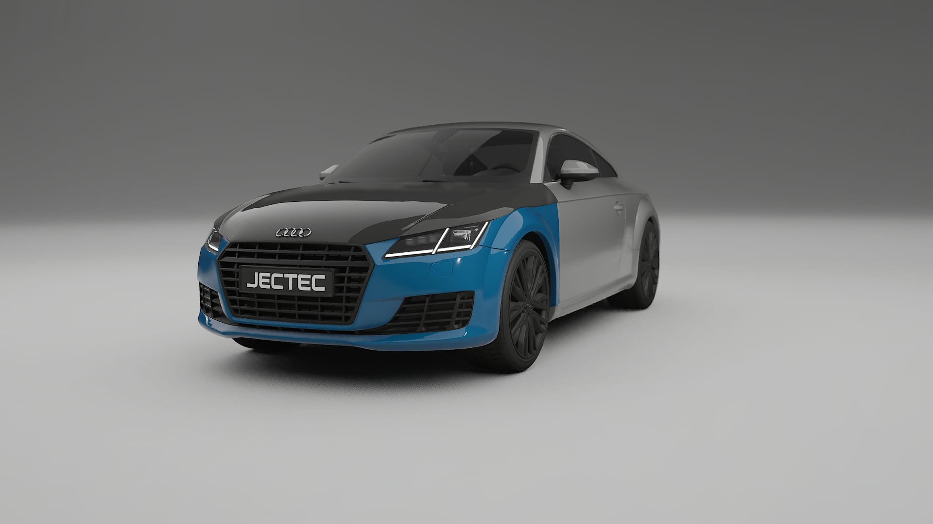 Película de Proteção de Pintura Audi TT coupe 8S prefacelift | Kit Frontal CrystalGuard com Capô em Estilo Carbono