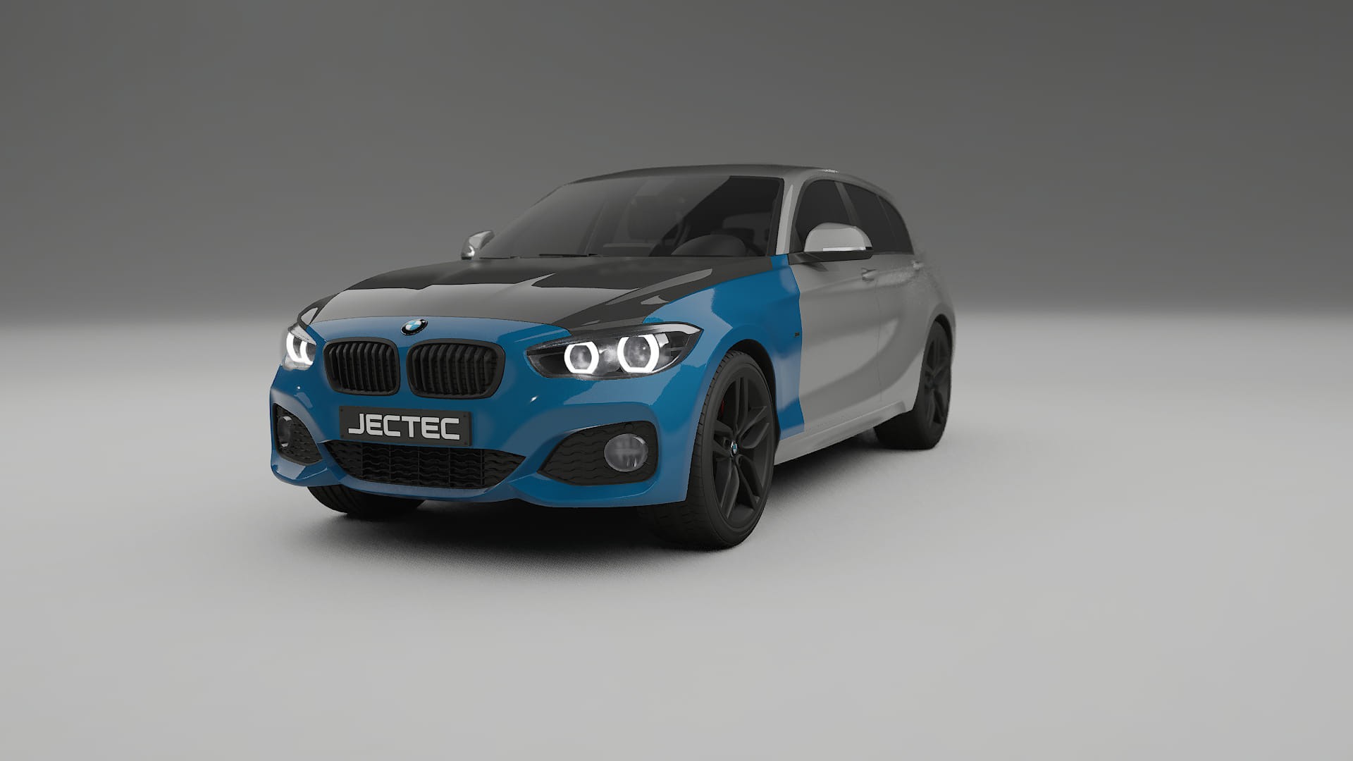 Película de Proteção de Pintura BMW 1 F20 facelift | Kit Frontal CrystalGuard com Capô em Estilo Carbono