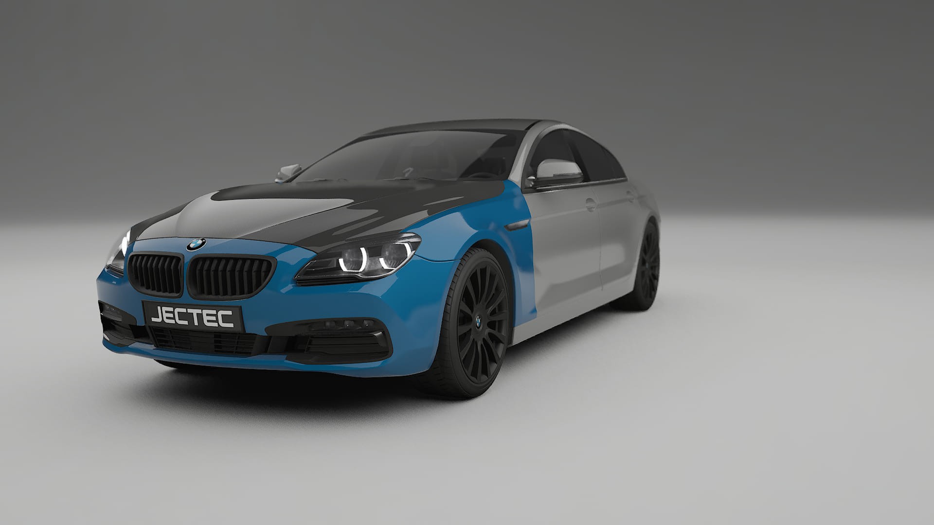 Película de Proteção de Pintura BMW 6 F06 | Kit Frontal CrystalGuard com Capô em Estilo Carbono