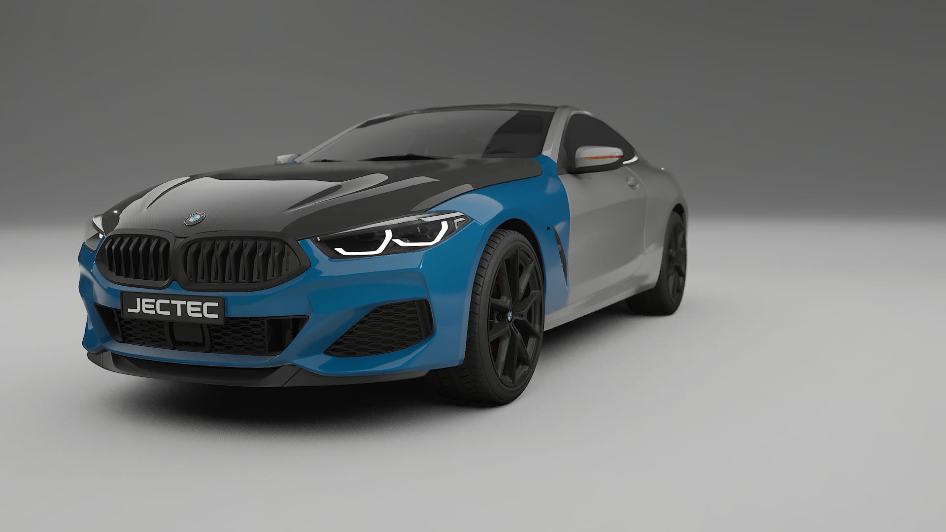 Película de Proteção de Pintura BMW 850 G15 | Kit Frontal CrystalGuard com Capô em Estilo Carbono