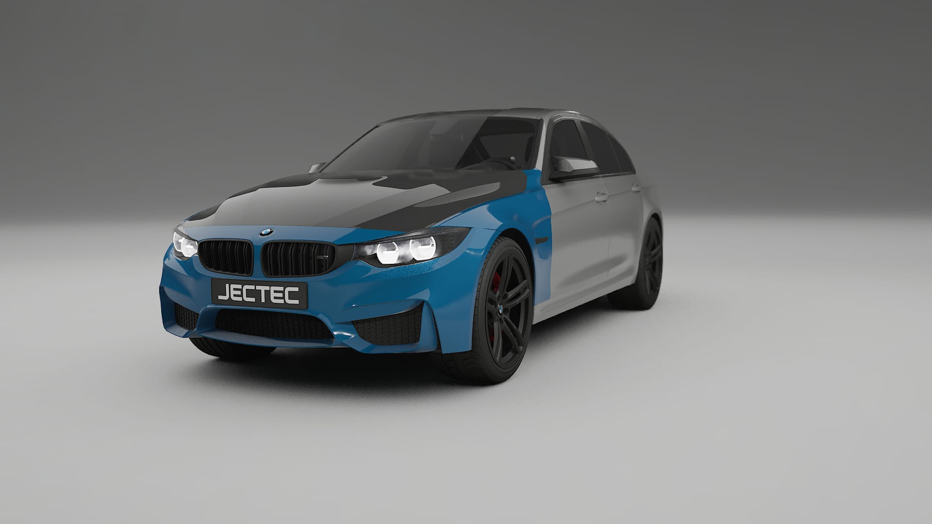 Película de Proteção de Pintura BMW M3 F80 | Kit Frontal CrystalGuard com Capô em Estilo Carbono