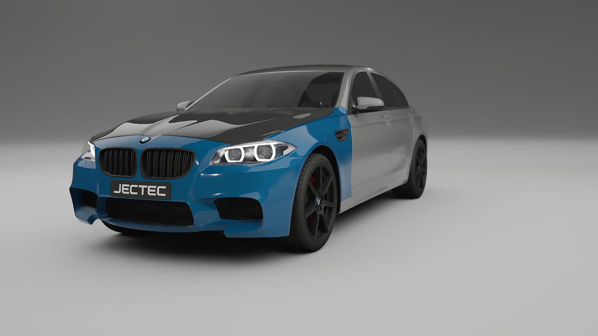 Película de Proteção de Pintura BMW M5 F10 | Kit Frontal CrystalGuard com Capô em Estilo Carbono