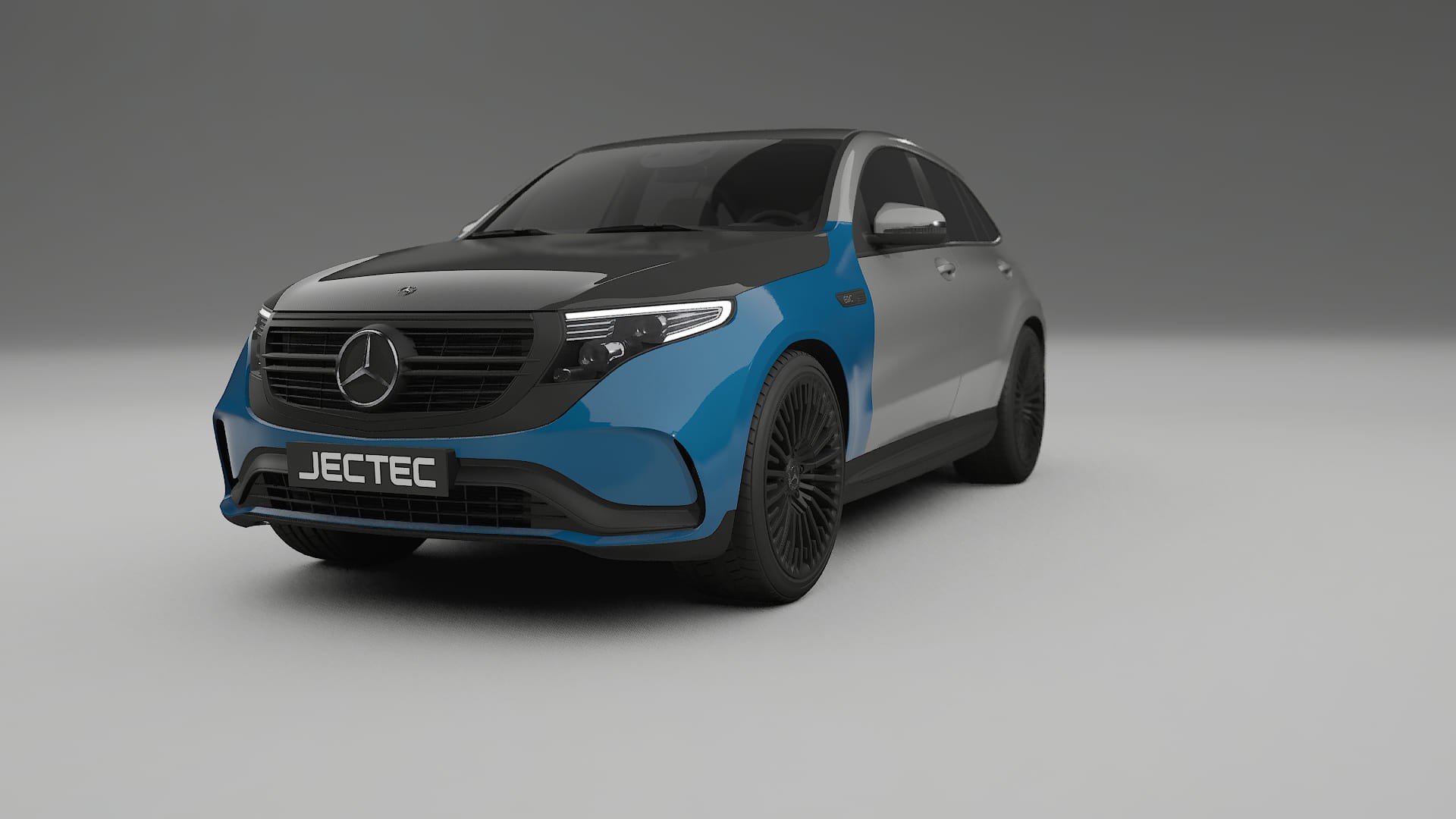 Película de Proteção de Pintura Mercedes EQC AMG | Kit Frontal CrystalGuard com Capô em Estilo Carbono