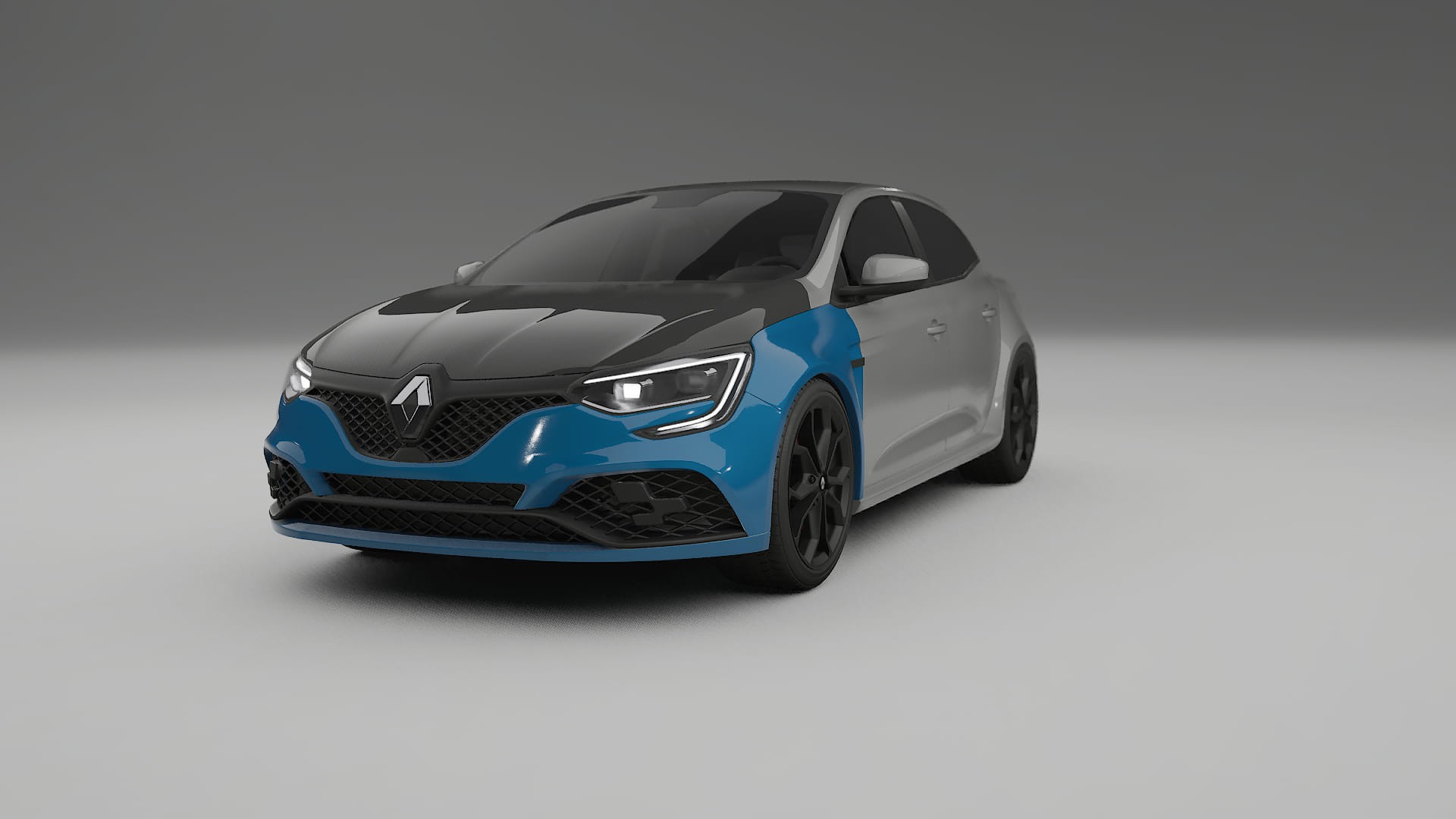 Película de Proteção de Pintura Renault Megane RS IV | Kit Frontal CrystalGuard com Capô em Estilo Carbono