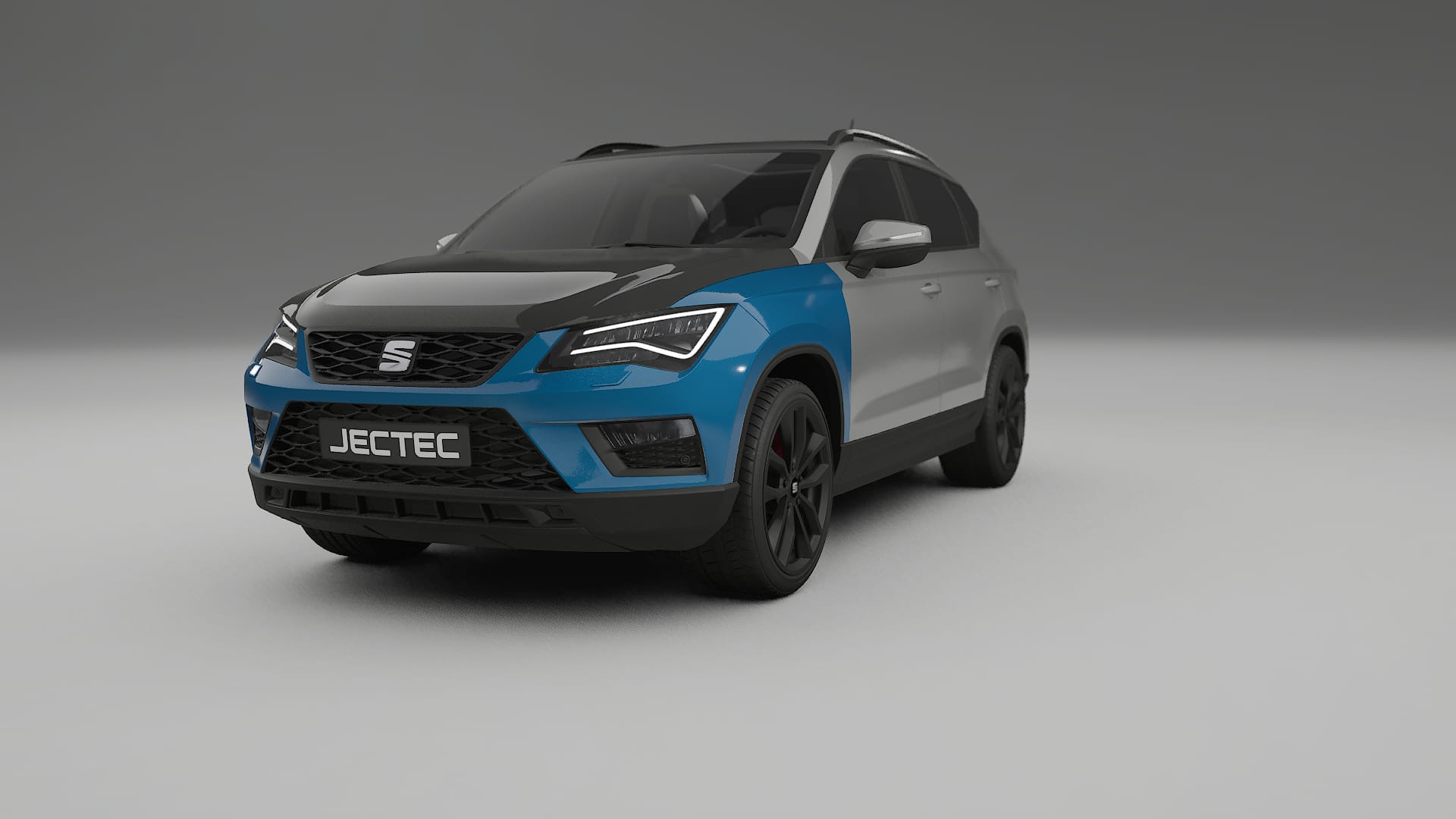 Película de Proteção de Pintura Seat Ateca KH7 | Kit Frontal CrystalGuard com Capô em Estilo Carbono