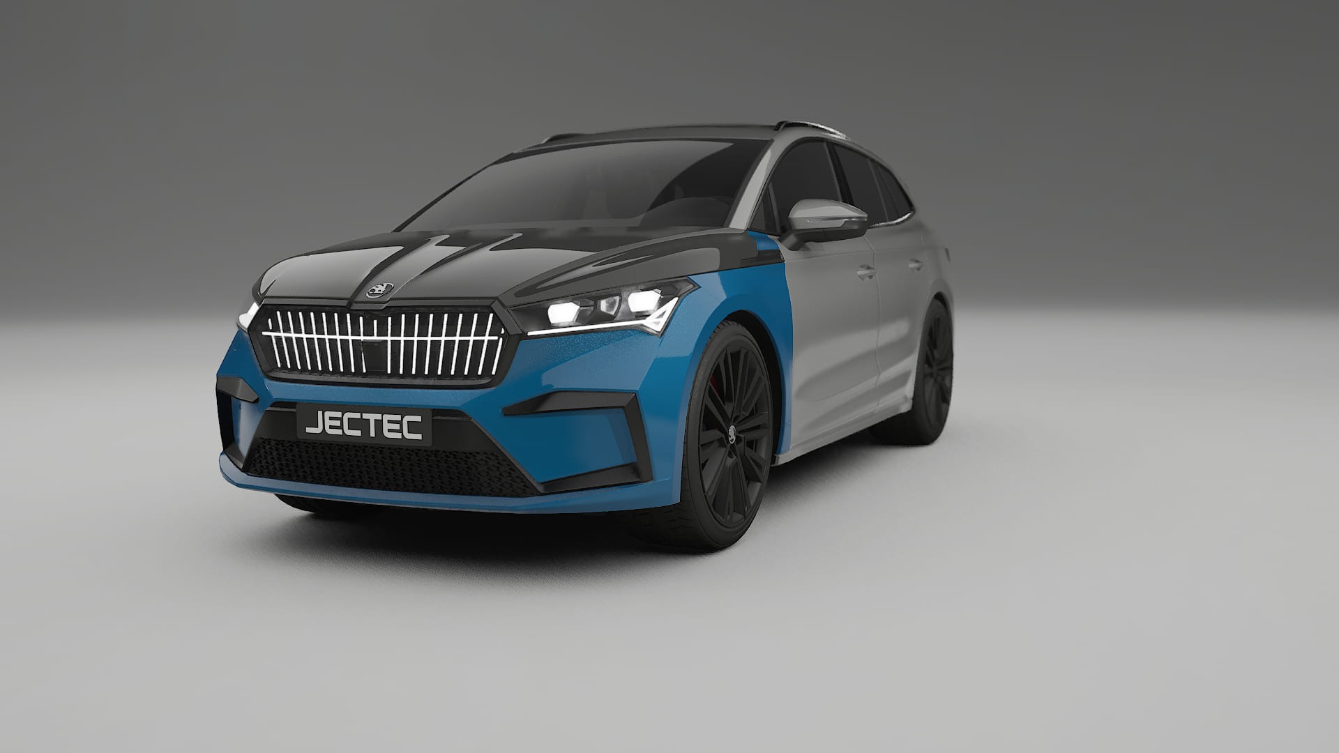 Película de Proteção de Pintura Škoda Enyaq MEB | Kit Frontal CrystalGuard com Capô em Estilo Carbono