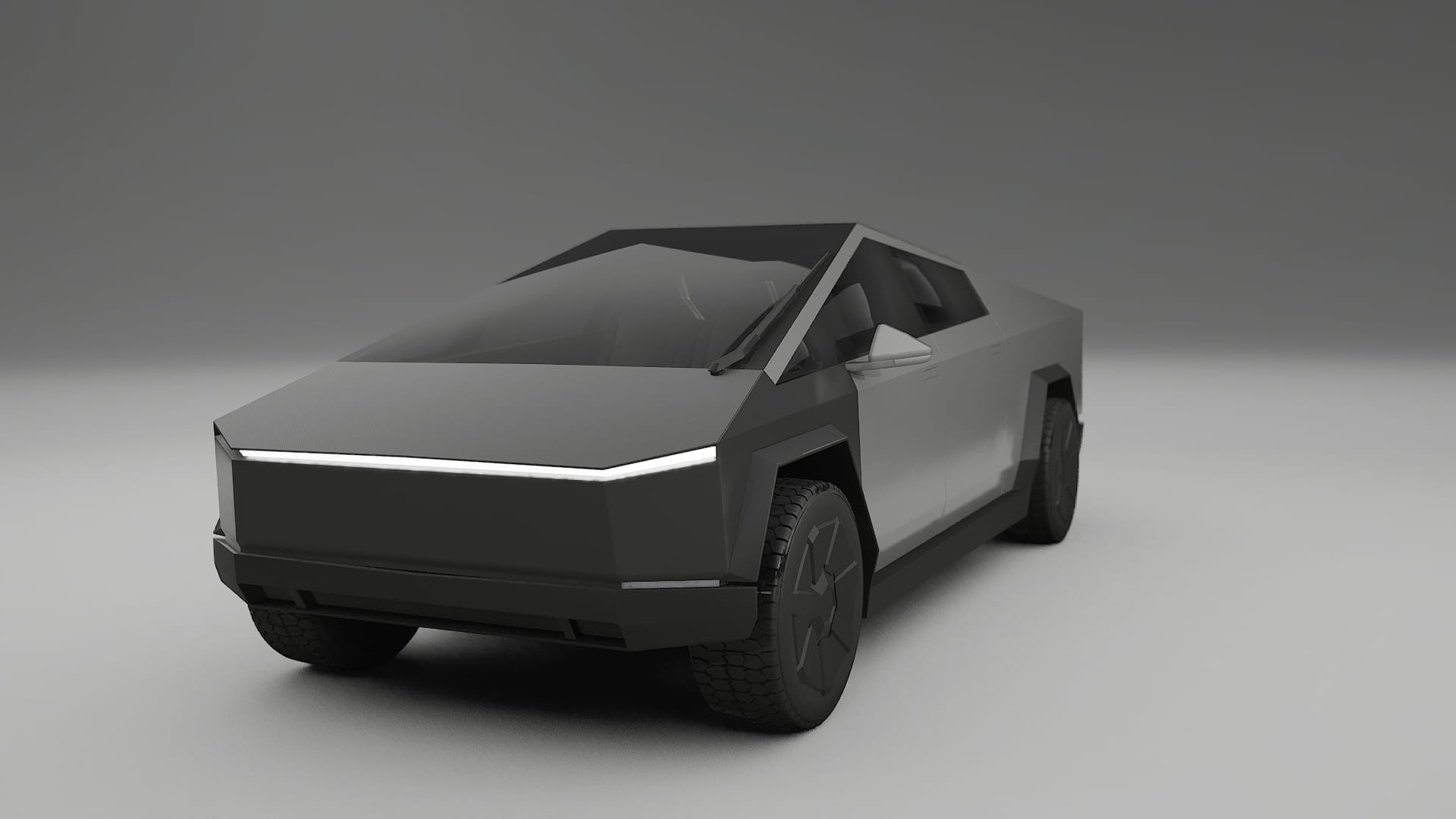 Película de Proteção de Pintura Tesla Cybertruck | Kit Frontal CrystalGuard com Capô em Estilo Carbono