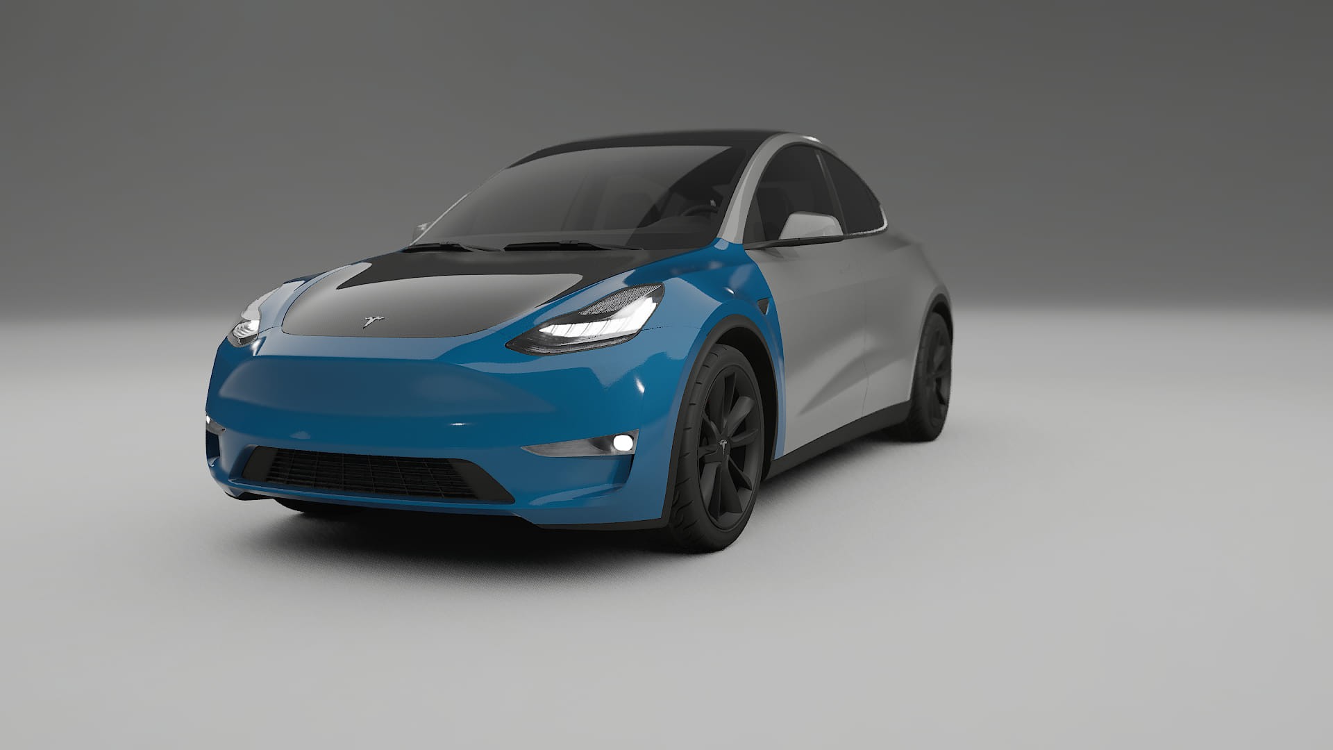 Tesla Model-Y PPF | CrystalGuard Front Kit with Carbon Bonnet