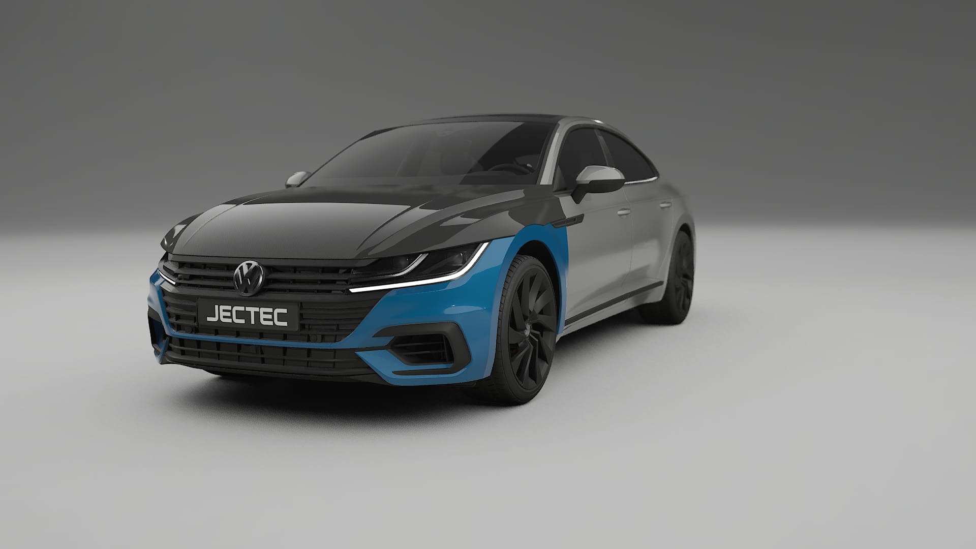 Película de Proteção de Pintura VW Arteon R 3H prefacelift | Kit Frontal CrystalGuard com Capô em Estilo Carbono