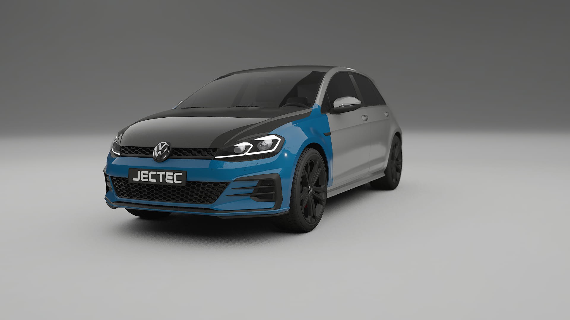 Película de Proteção de Pintura VW Golf Mk7 | Kit Frontal CrystalGuard com Capô em Estilo Carbono