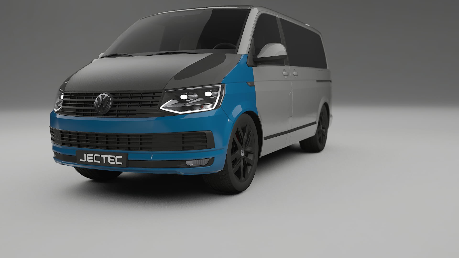 Película de Proteção de Pintura VW Transporter T6 Multivan | Kit Frontal CrystalGuard com Capô em Estilo Carbono
