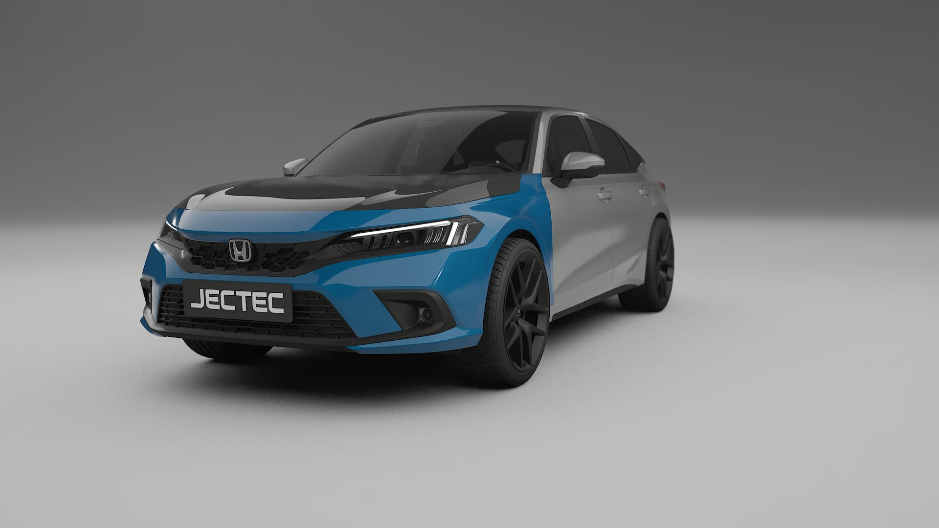Película de Proteção de Pintura Honda Civic hatchback | Kit Frontal CrystalGuard com Capô em Estilo Carbono