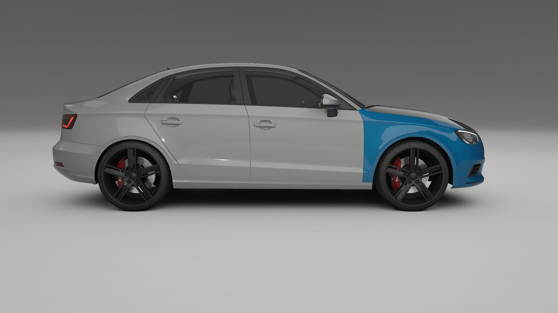 Película de Proteção de Pintura Audi A3 8V sedan prefacelift | Kit Frontal CrystalGuard com Capô em Estilo Carbono 2