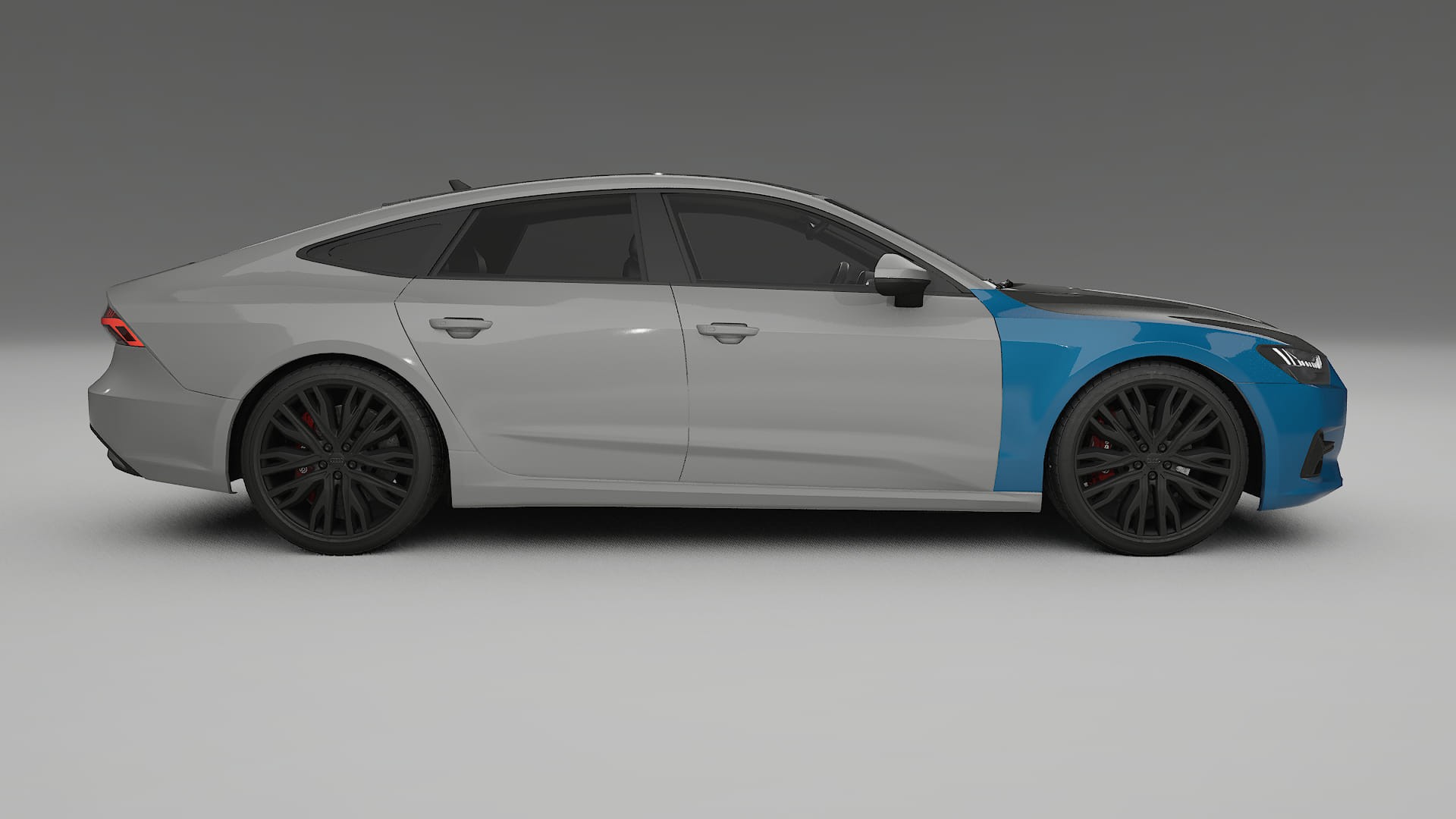 Película de Proteção de Pintura Audi A7 C8 Sportback prefacelift | Kit Frontal CrystalGuard com Capô em Estilo Carbono 2