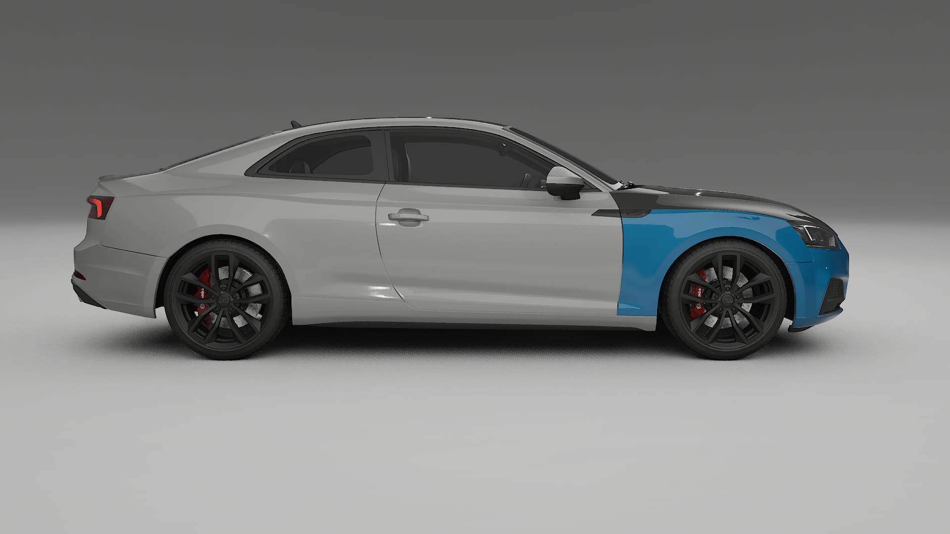 Película de Proteção de Pintura Audi S5 B9 prefacelift | Kit Frontal CrystalGuard com Capô em Estilo Carbono 2
