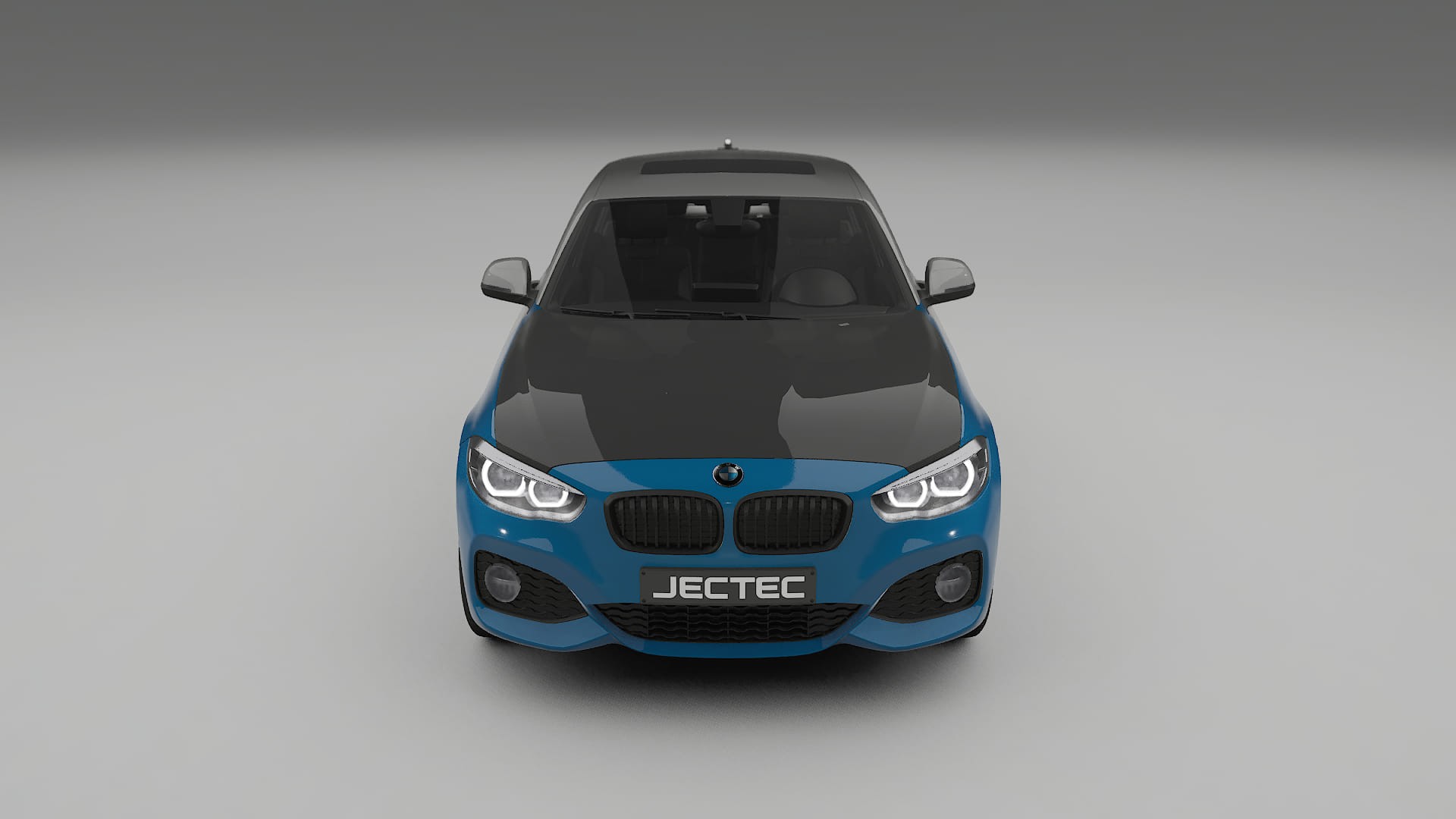 Película de Proteção de Pintura BMW 1 F20 facelift | Kit Frontal CrystalGuard com Capô em Estilo Carbono