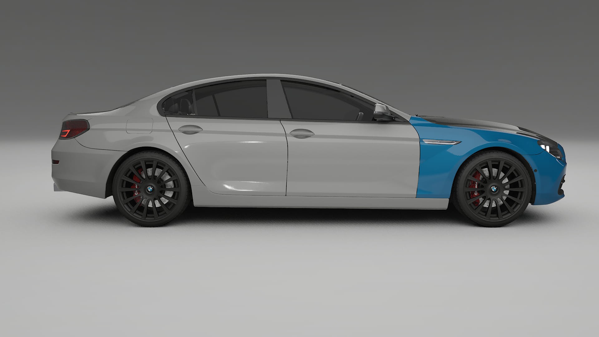 Película de Proteção de Pintura BMW 6 F06 | Kit Frontal CrystalGuard com Capô em Estilo Carbono