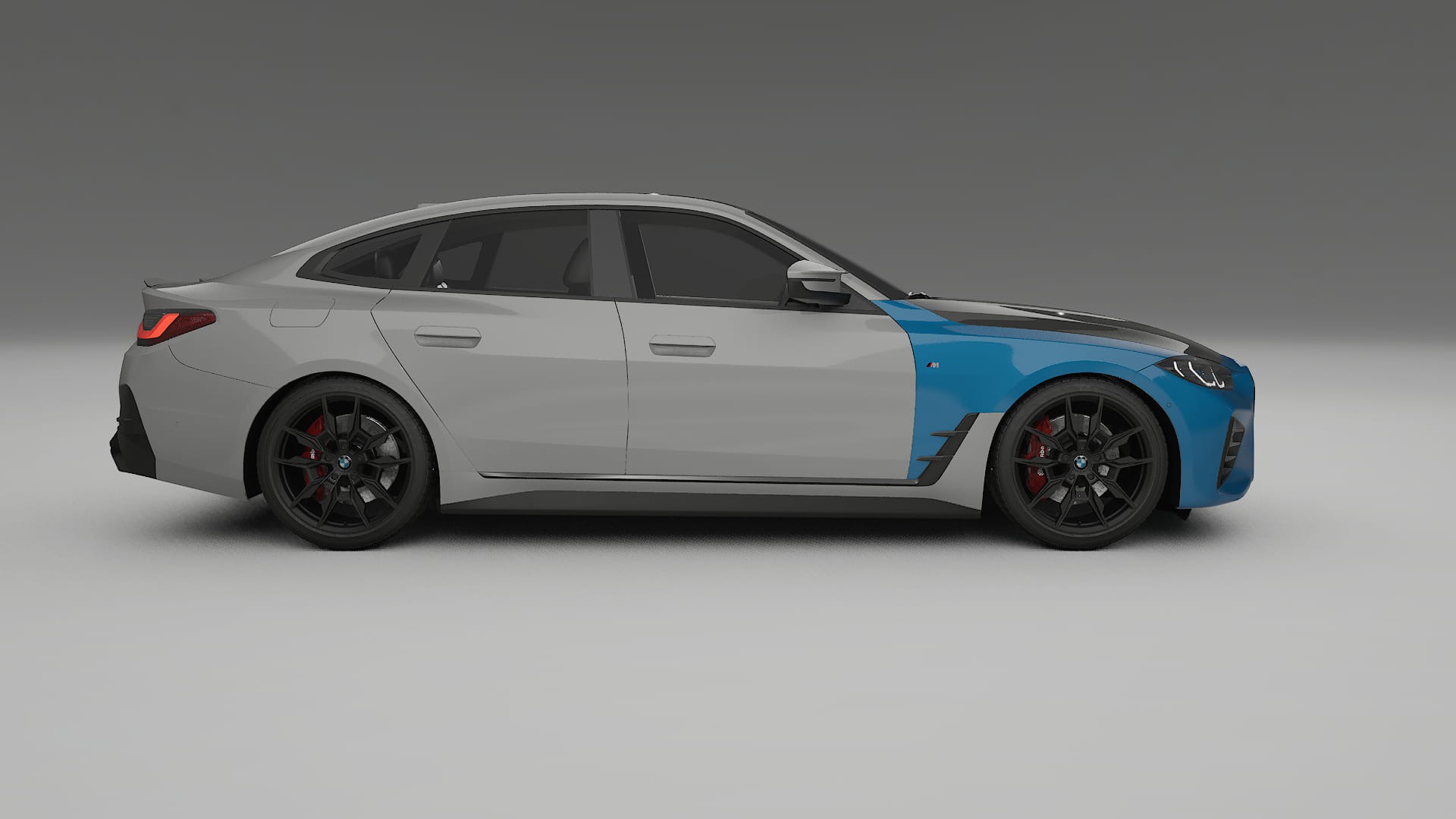 Película de Proteção de Pintura BMW I4 G26 M-Package | Kit Frontal CrystalGuard com Capô em Estilo Carbono 2