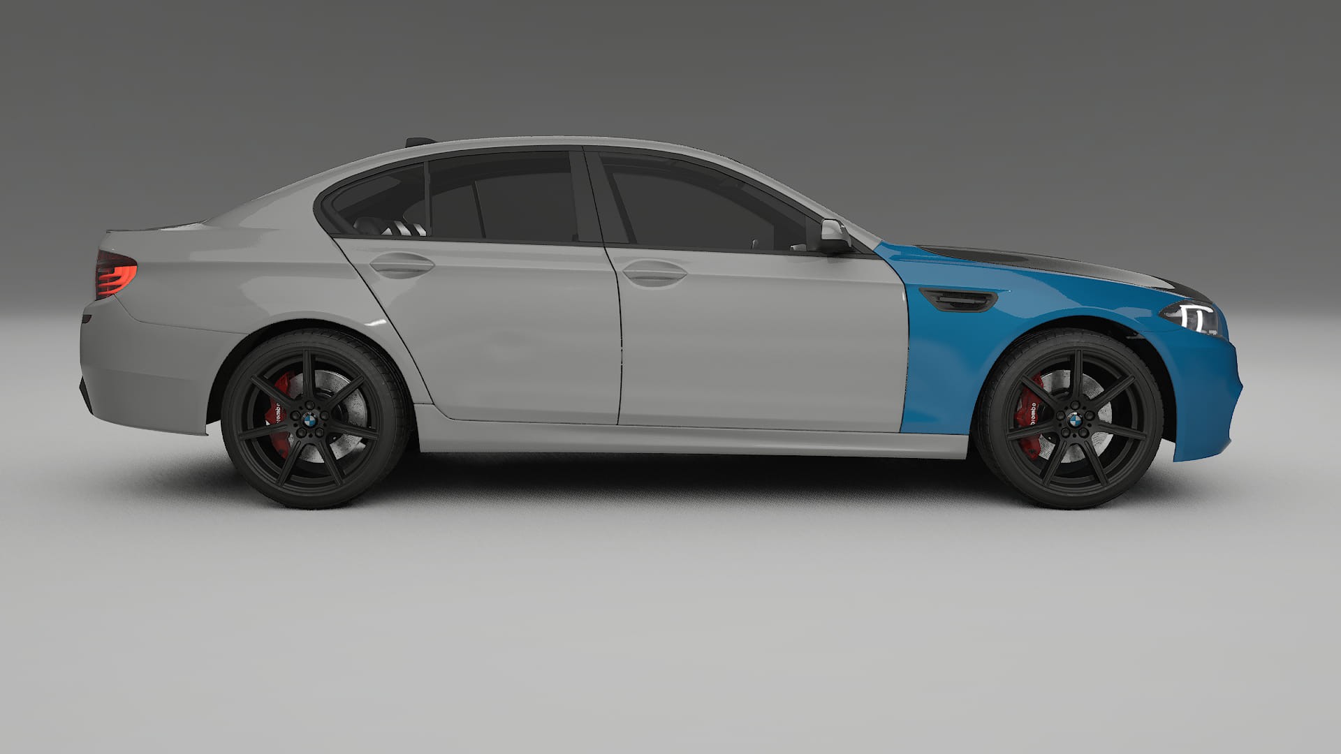 Película de Proteção de Pintura BMW M5 F10 | Kit Frontal CrystalGuard com Capô em Estilo Carbono 2