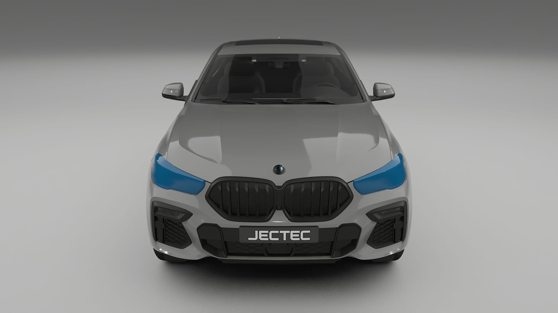 Película de Proteção de Pintura BMW X6 G06 F96 | Kit Frontal CrystalGuard com Capô em Estilo Carbono