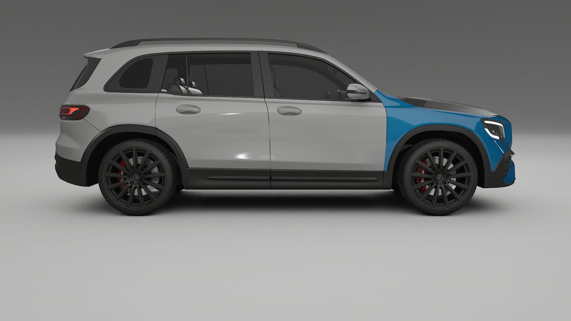 Película de Proteção de Pintura Mercedes AMG GLB | Kit Frontal CrystalGuard com Capô em Estilo Carbono