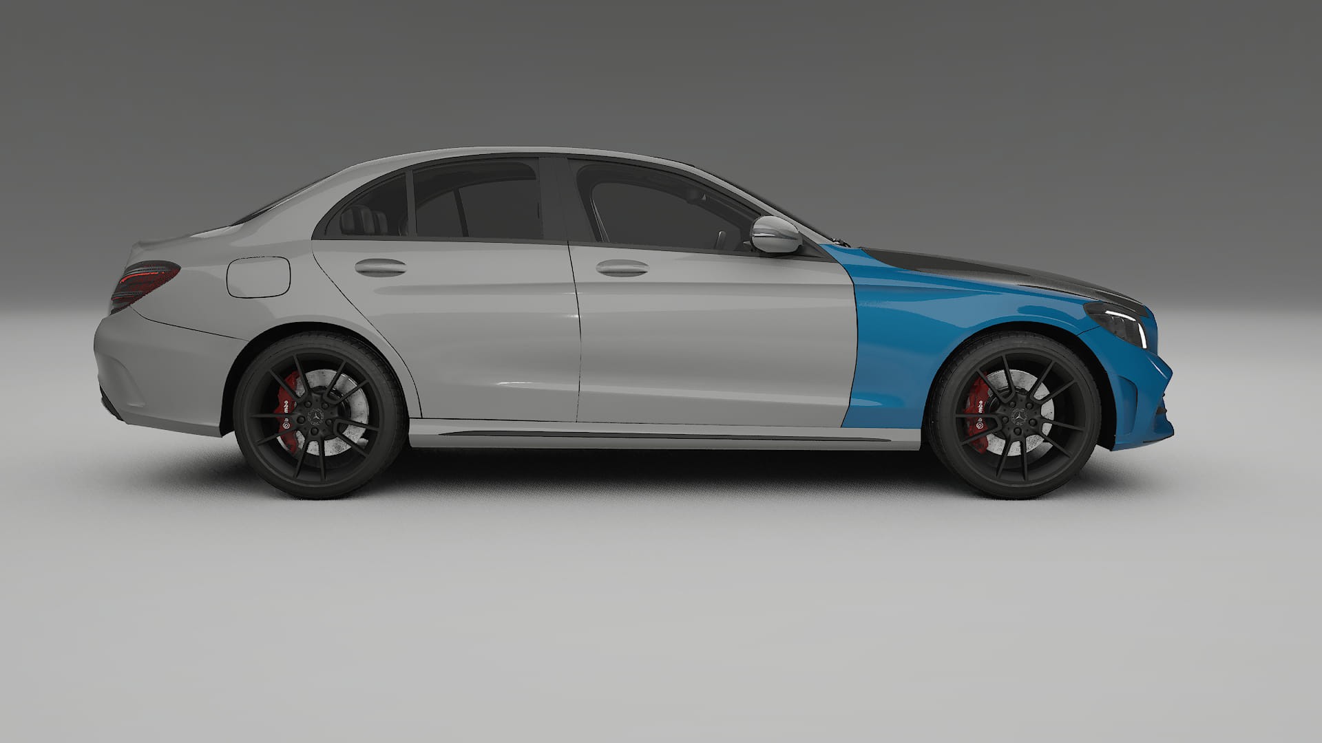 Película de Proteção de Pintura Mercedes C-class W205 AMG sedan | Kit Frontal CrystalGuard com Capô em Estilo Carbono 2