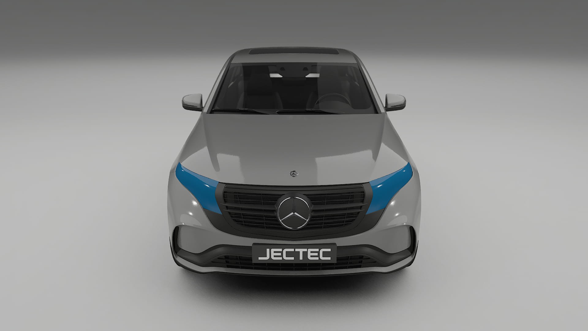 Película de Proteção de Pintura Mercedes EQC AMG | Kit Frontal CrystalGuard com Capô em Estilo Carbono
