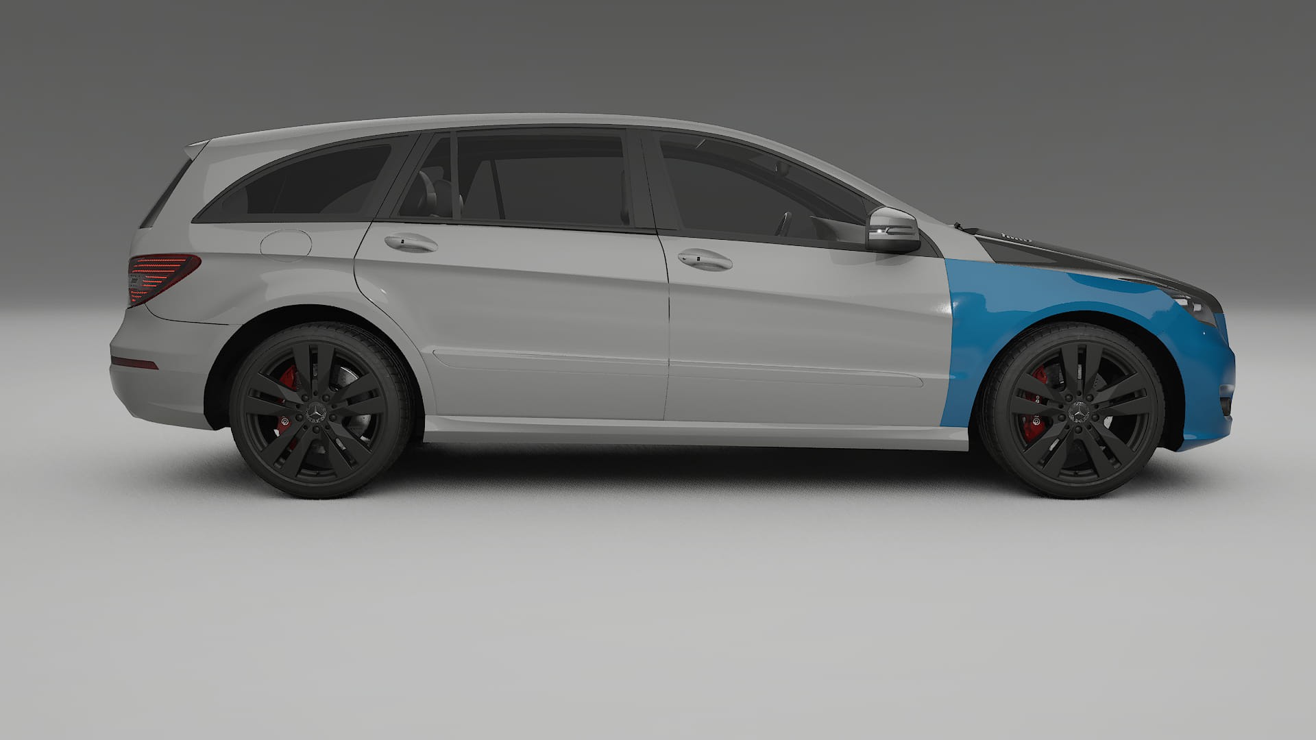 Película de Proteção de Pintura Mercedes R-class W251 facelift | Kit Frontal CrystalGuard com Capô em Estilo Carbono 2