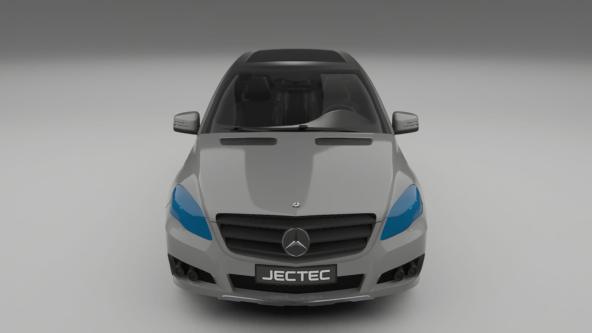 Película de Proteção de Pintura Mercedes R-class W251 facelift | Kit Frontal CrystalGuard com Capô em Estilo Carbono