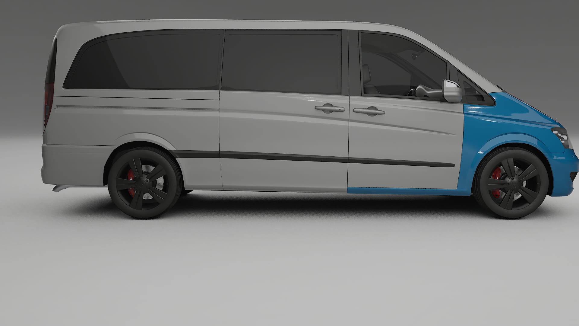 Película de Proteção de Pintura Mercedes Viano Extra longo W439 Facelift | Kit Frontal CrystalGuard com Capô em Estilo Carbo 2