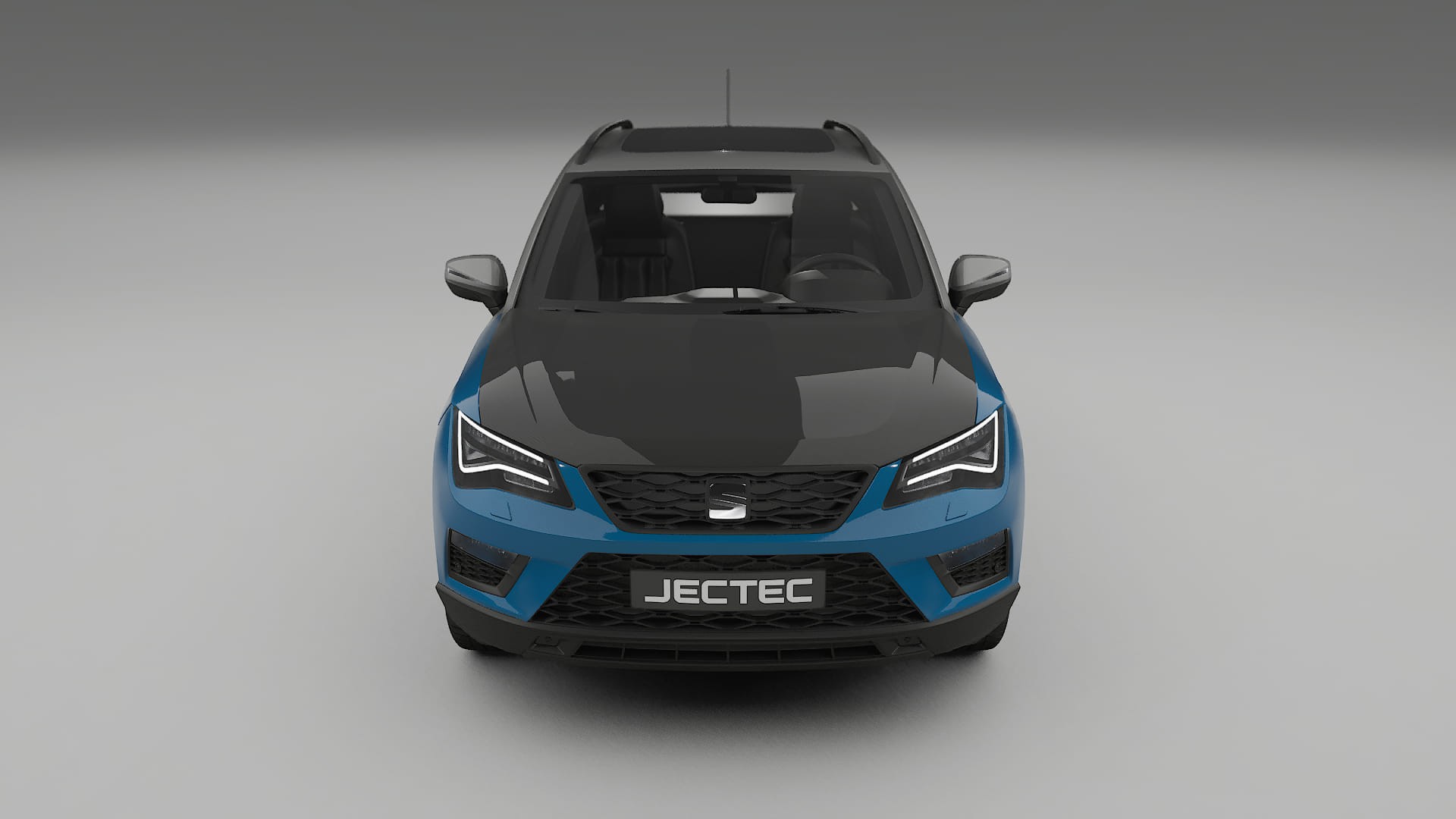 Película de Proteção de Pintura Seat Ateca KH7 | Kit Frontal CrystalGuard com Capô em Estilo Carbono