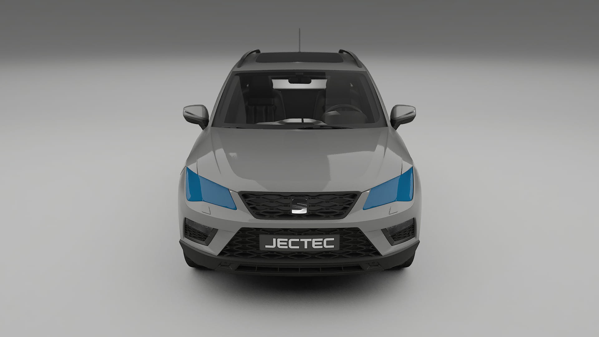 Película de Proteção de Pintura Seat Ateca KH7 | Kit Frontal CrystalGuard com Capô em Estilo Carbono