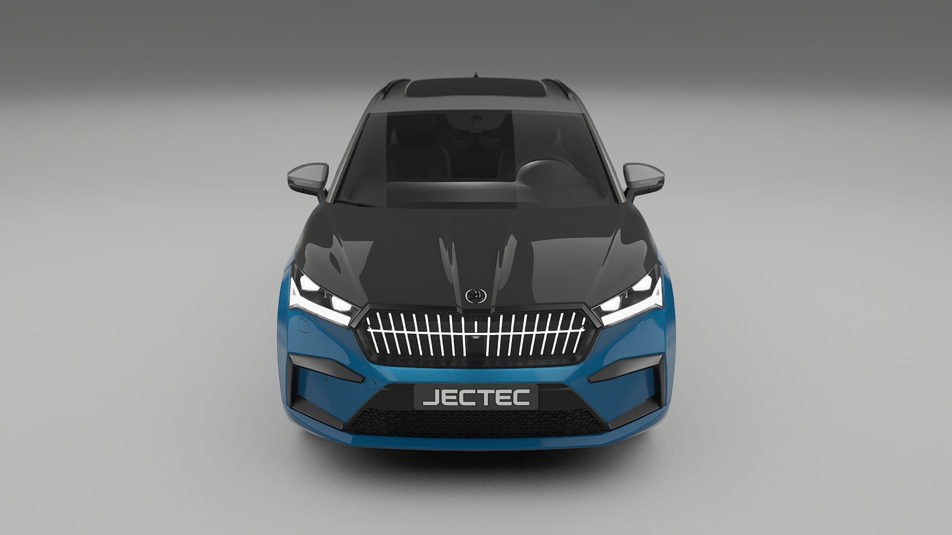 Película de Proteção de Pintura Škoda Enyaq MEB | Kit Frontal CrystalGuard com Capô em Estilo Carbono