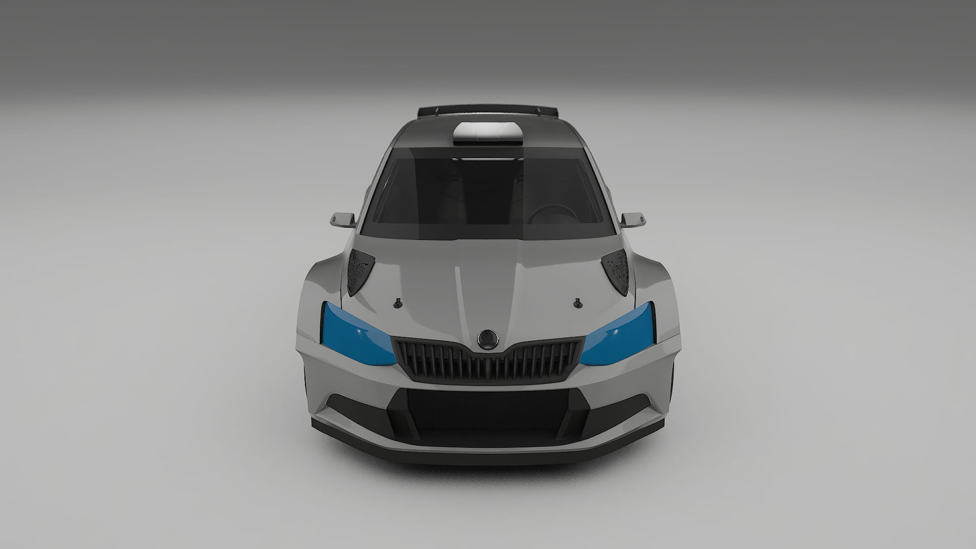 Película de Proteção de Pintura Škoda Fabia R5 6V | Kit Frontal CrystalGuard com Capô em Estilo Carbono