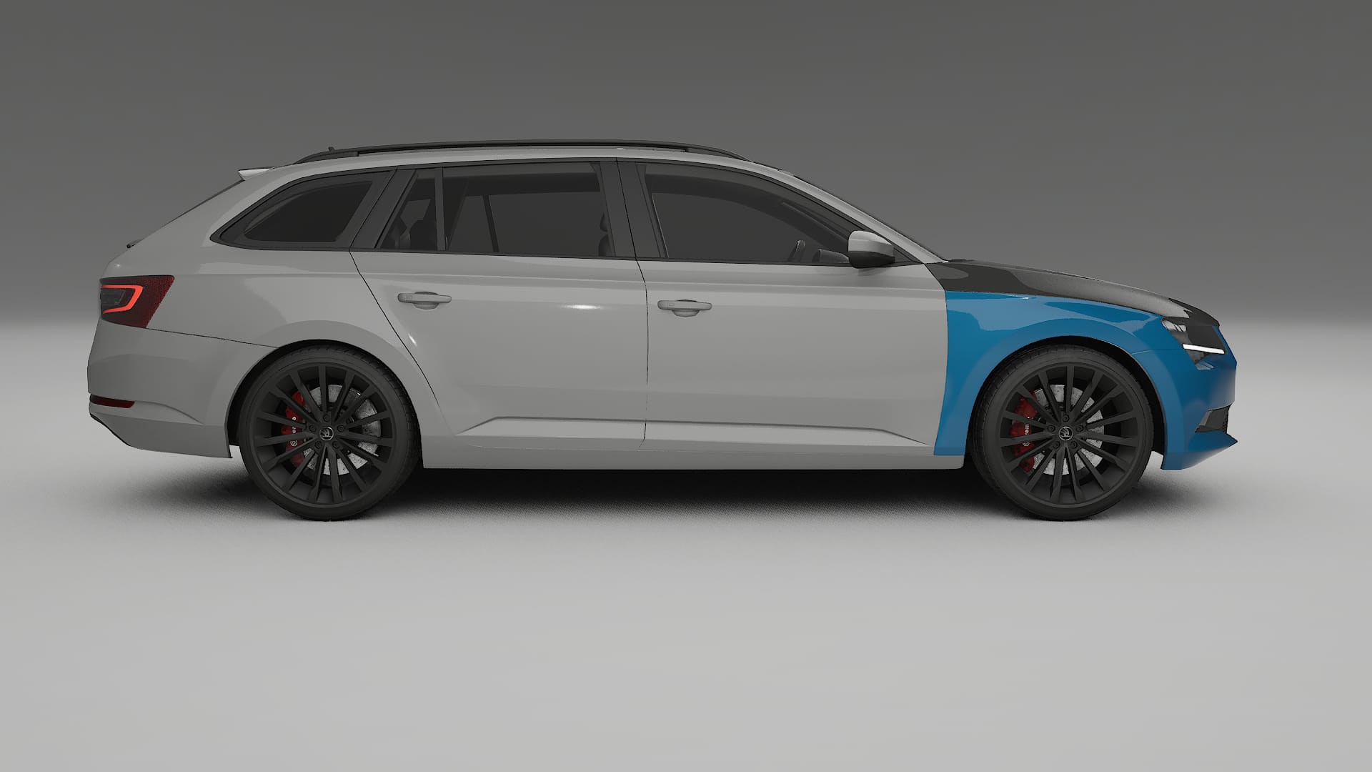 Película de Proteção de Pintura Škoda Superb B8 | Kit Frontal CrystalGuard com Capô em Estilo Carbono 2