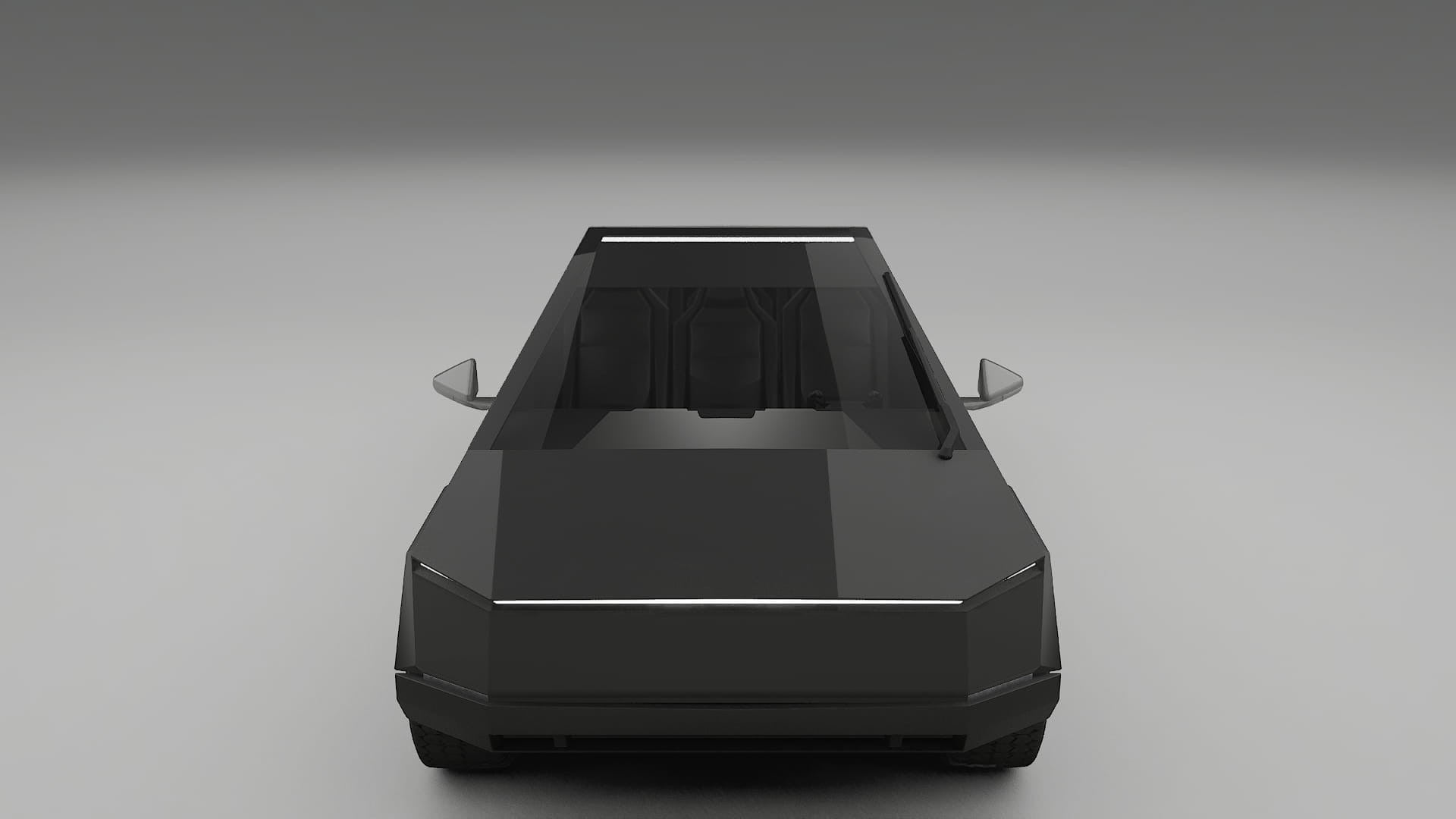 Película de Proteção de Pintura Tesla Cybertruck | Kit Frontal CrystalGuard com Capô em Estilo Carbono