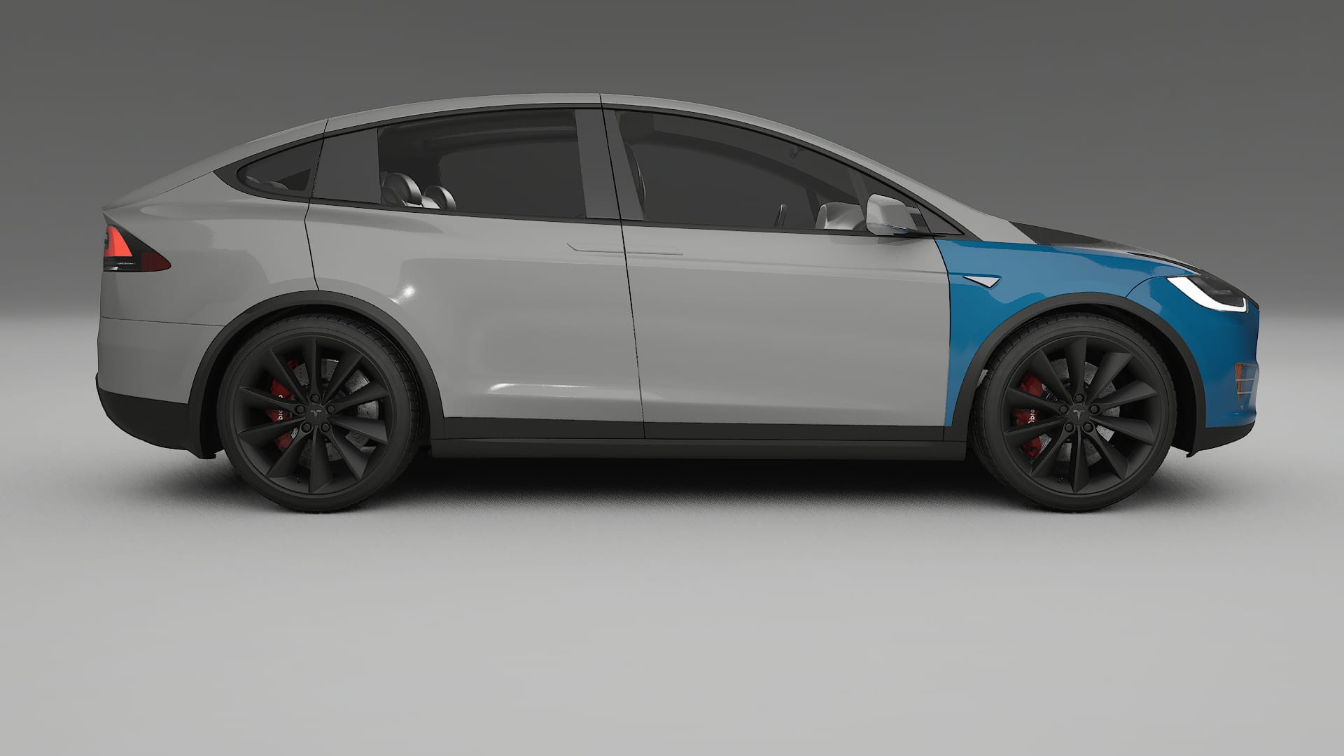 Película de Proteção de Pintura Tesla Model X | Kit Frontal CrystalGuard com Capô em Estilo Carbono 2