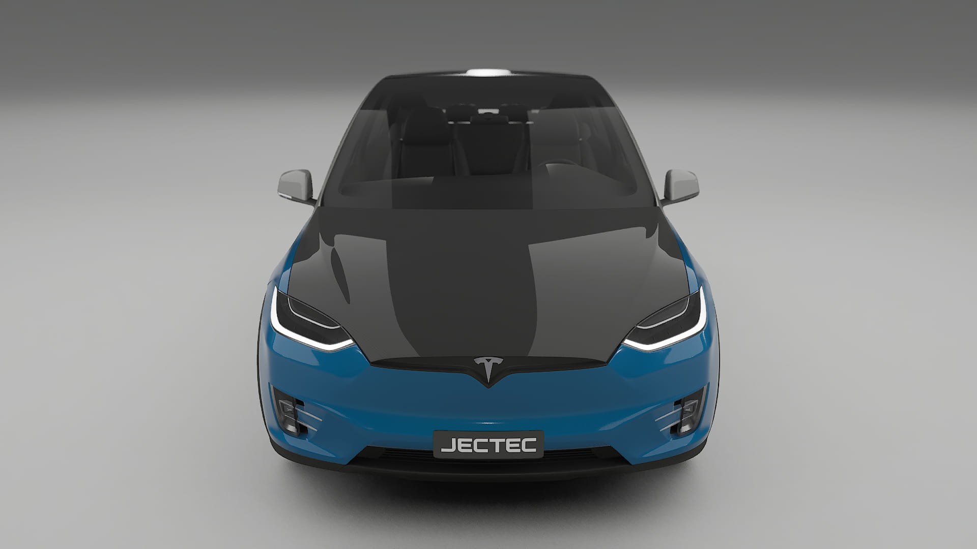 Película de Proteção de Pintura Tesla Model X | Kit Frontal CrystalGuard com Capô em Estilo Carbono