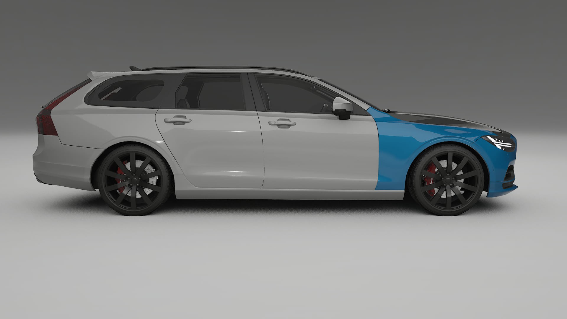 Película de Proteção de Pintura Volvo V90 P5 | Kit Frontal CrystalGuard com Capô em Estilo Carbono 2