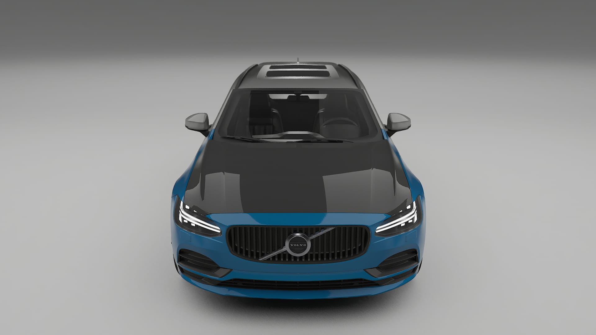 Película de Proteção de Pintura Volvo V90 P5 | Kit Frontal CrystalGuard com Capô em Estilo Carbono