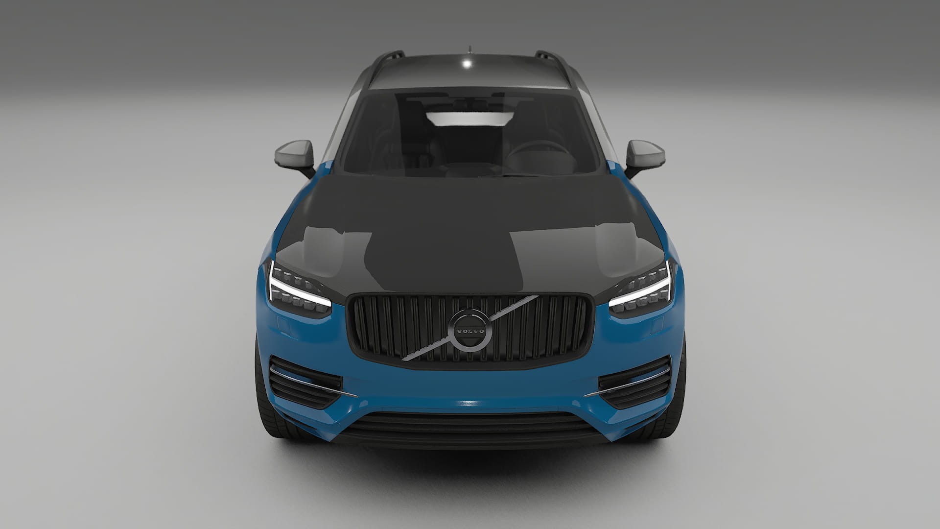 Película de Proteção de Pintura Volvo XC90 SPA | Kit Frontal CrystalGuard com Capô em Estilo Carbono