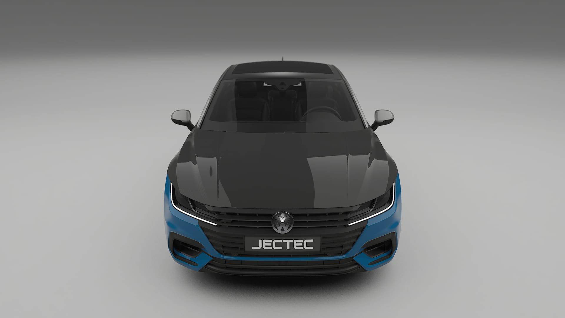 Película de Proteção de Pintura VW Arteon R 3H prefacelift | Kit Frontal CrystalGuard com Capô em Estilo Carbono
